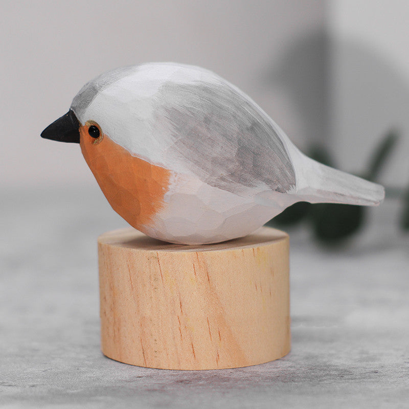 Solid Wood Bird Ornament Birthday