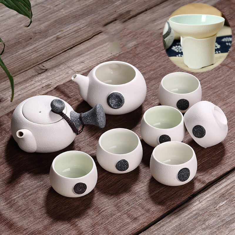 White Simple Kung Fu Tea Set
