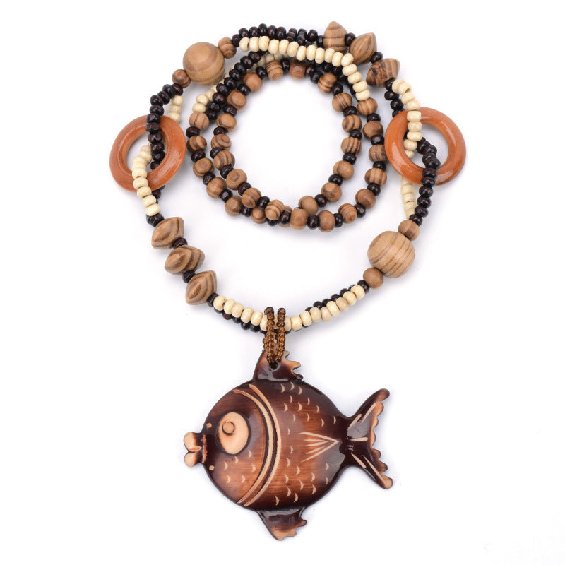 Wooden sweater chain