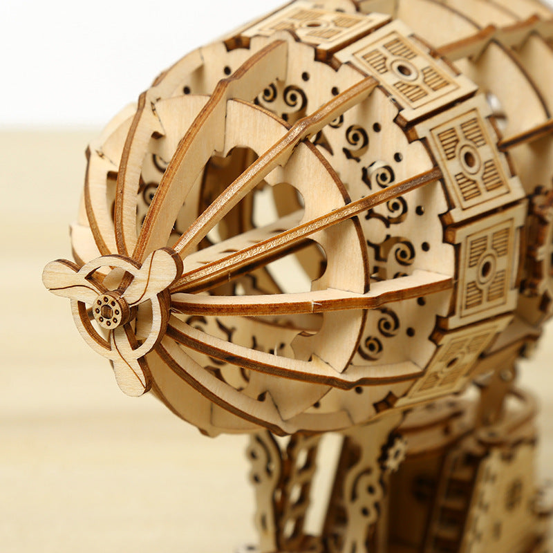 3D DIY Wooden Airship Puzzle