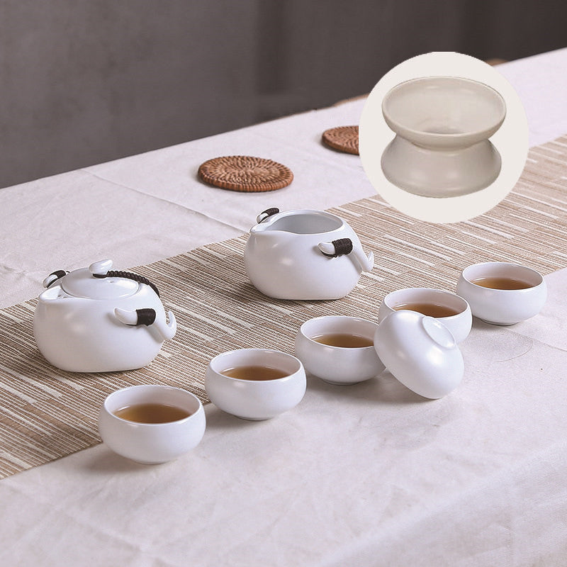 White Simple Kung Fu Tea Set