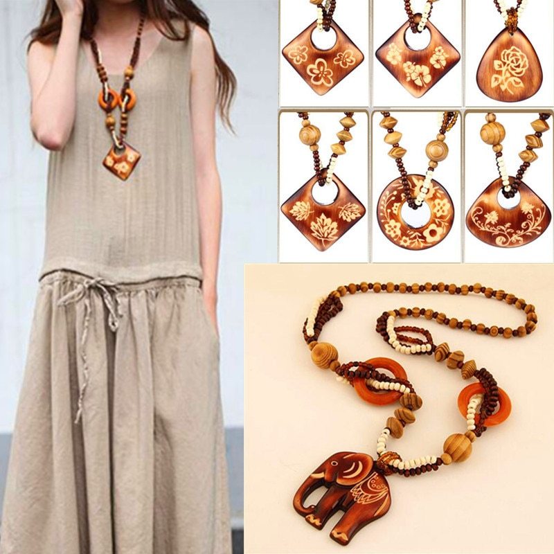 Wooden sweater chain