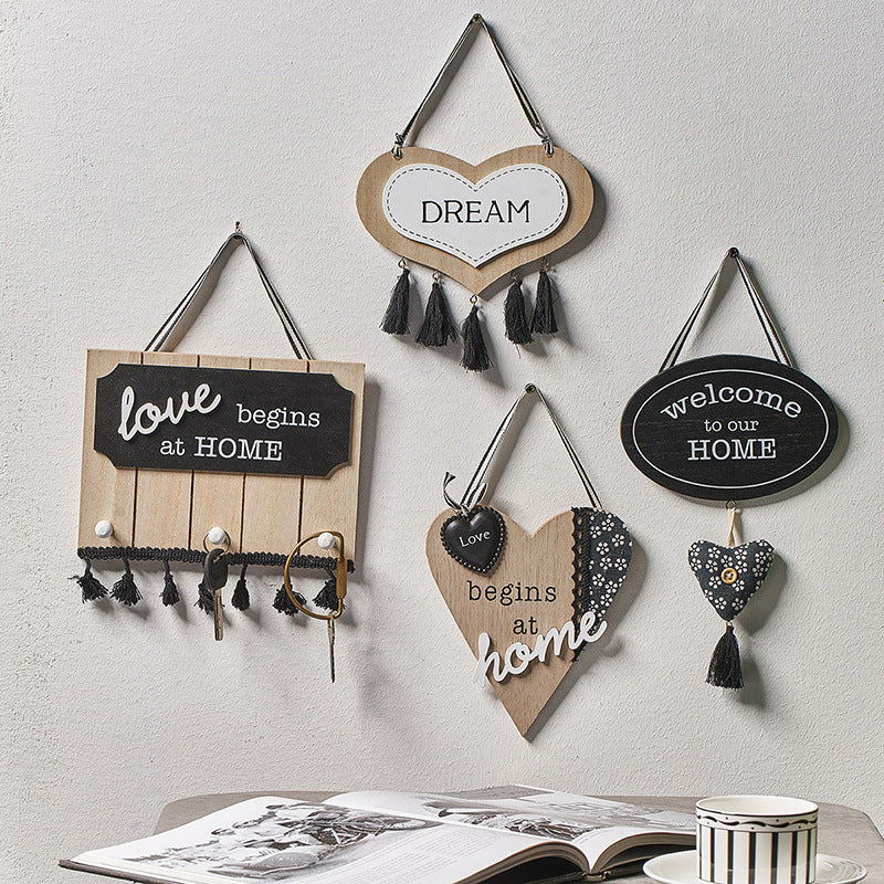 Wooden door ornaments