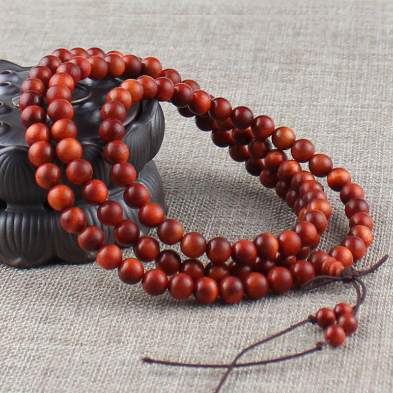 Natural Wood 108 Buddha Beads Necklace/Bracelet