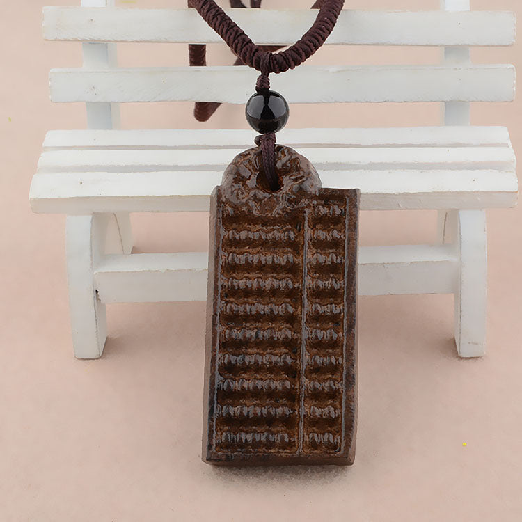 money wood necklace