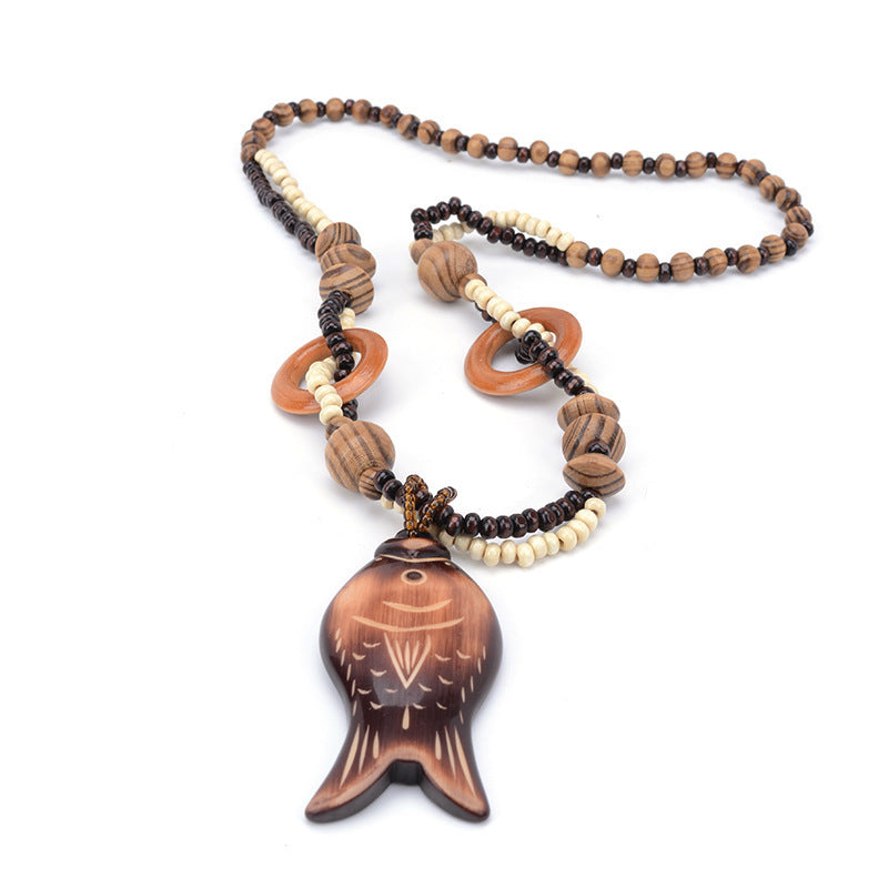 Wooden sweater chain
