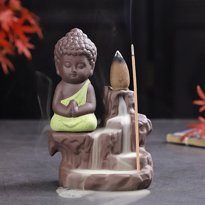 Little Monk Backflow Incense Burner Holder