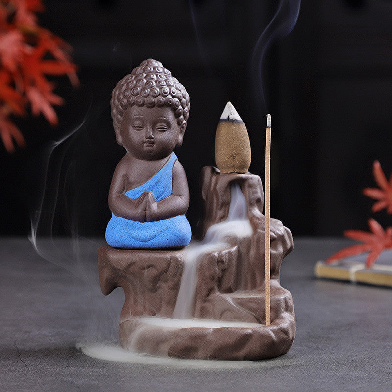 Little Monk Backflow Incense Burner Holder