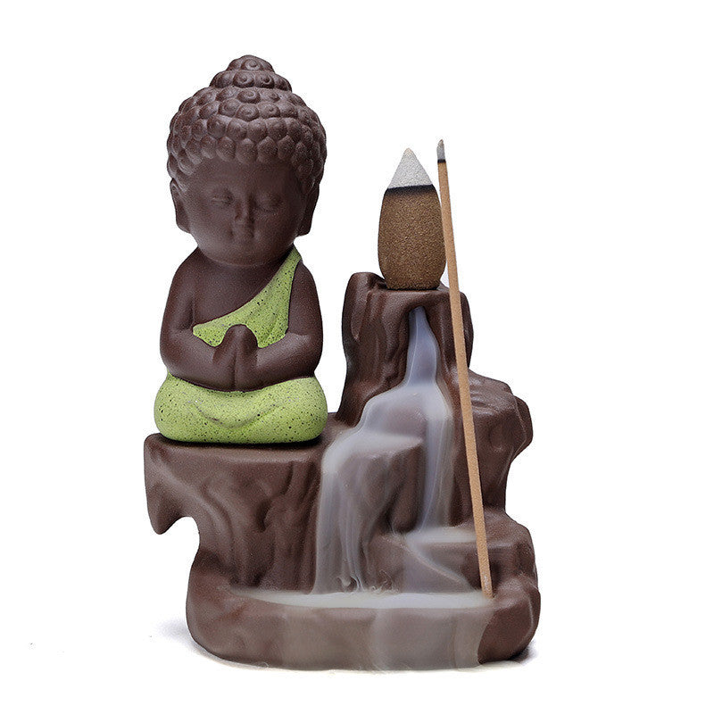Little Monk Backflow Incense Burner Holder