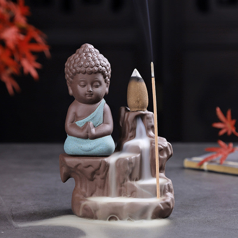 Little Monk Backflow Incense Burner Holder