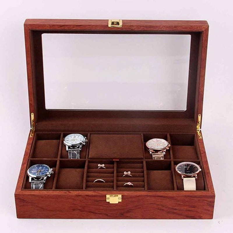 Retro Wooden Jewellery Watch Box Display Box