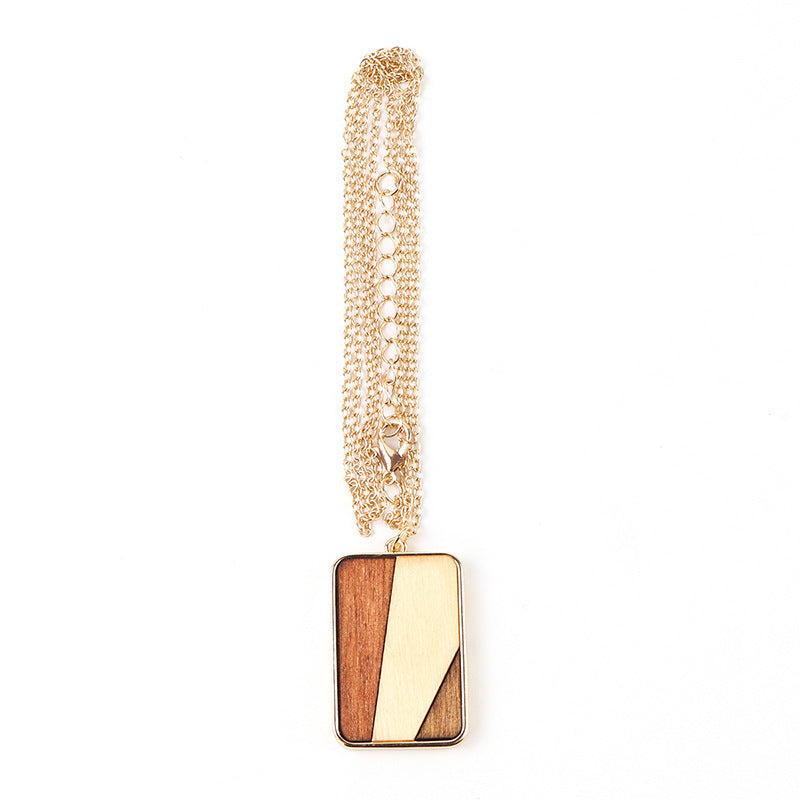 wood stylish Pendant Necklace