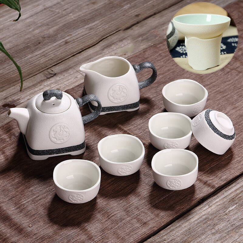 White Simple Kung Fu Tea Set