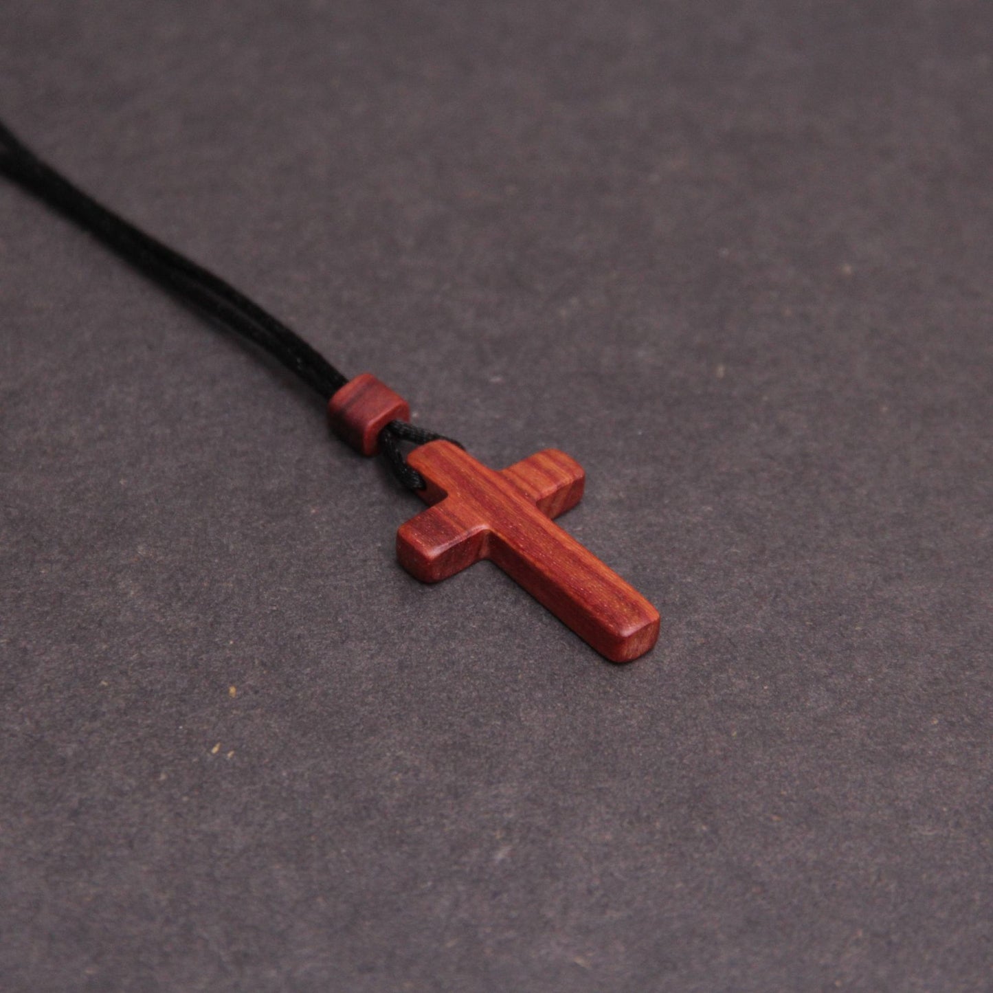 Red Sandalwood Cross Pendant Necklace
