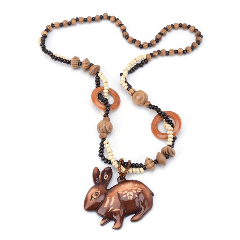 Wooden sweater chain