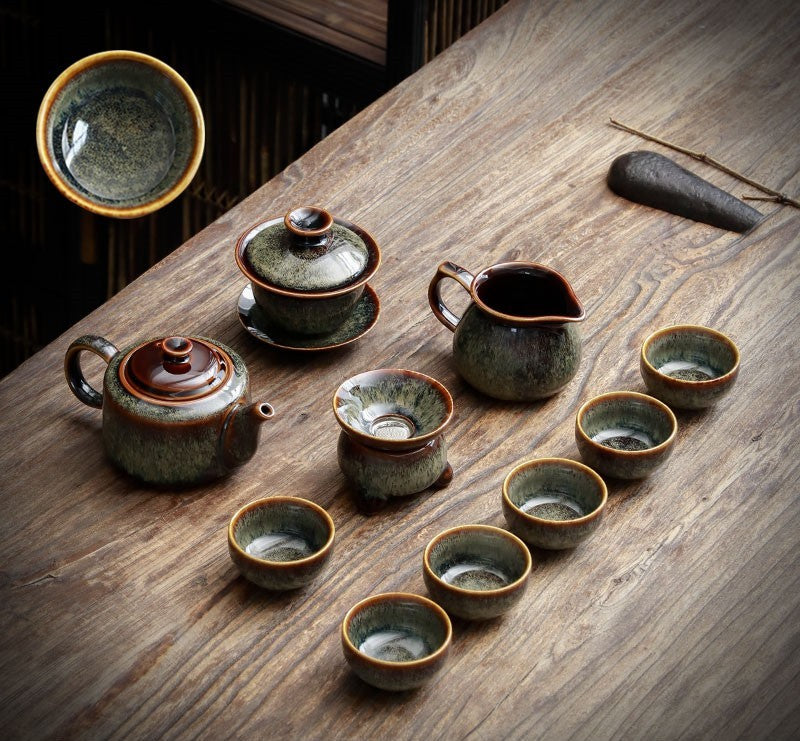 Jian Zhan Teapot Cup Set