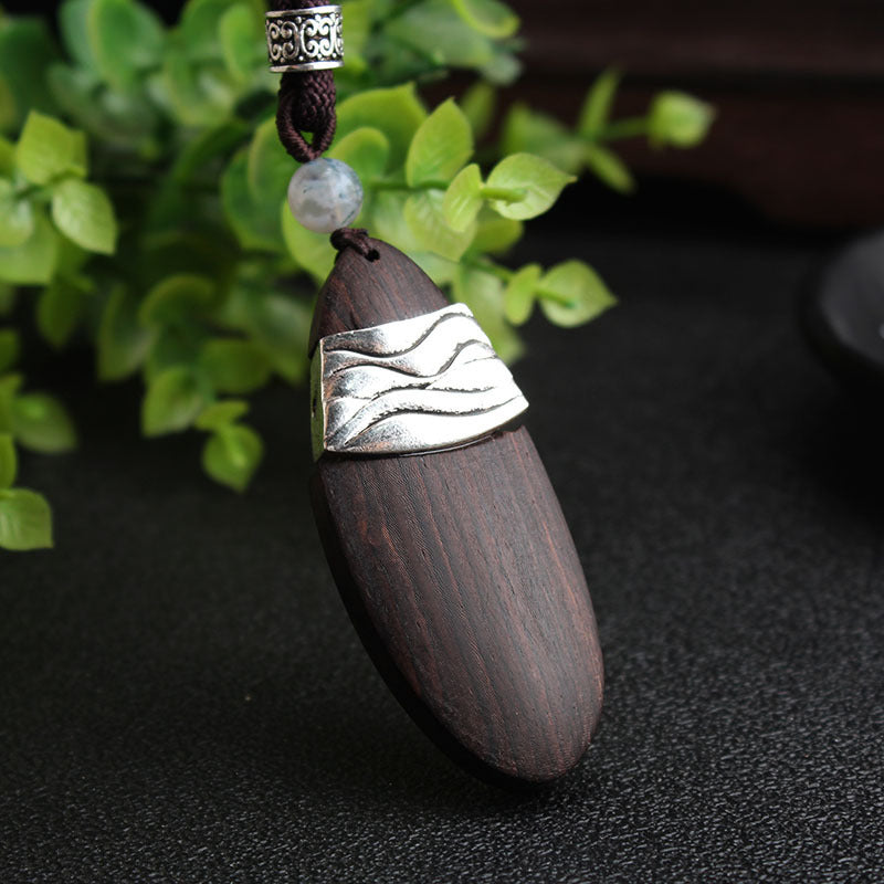 Wooden Retro Ethnic style necklace