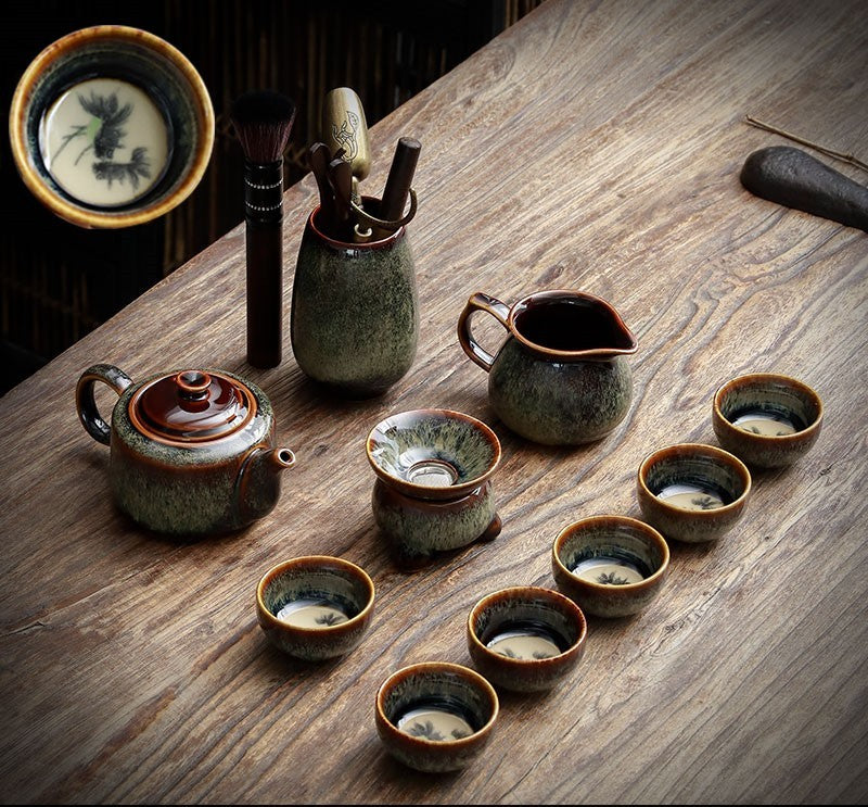 Jian Zhan Teapot Cup Set