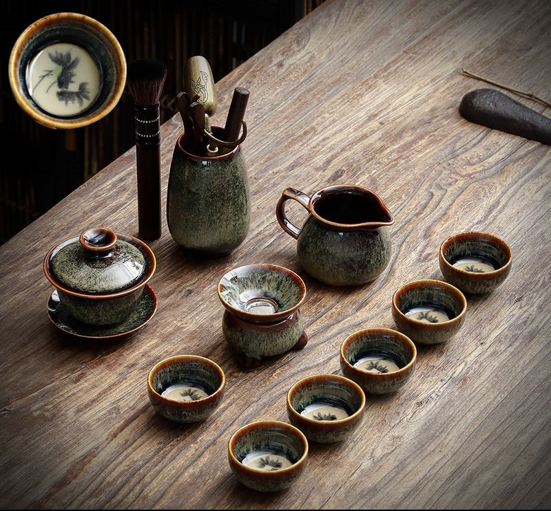 Jian Zhan Teapot Cup Set