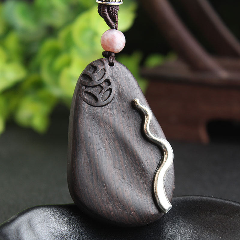 Wooden Retro Ethnic style necklace