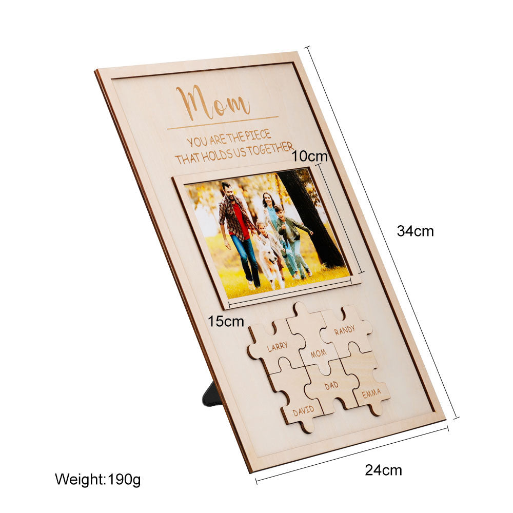 Mother's Day Gift Wooden Puzzle Photo Frame