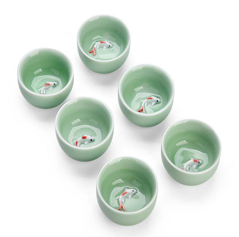 Green Simple Kung Fu Tea Set