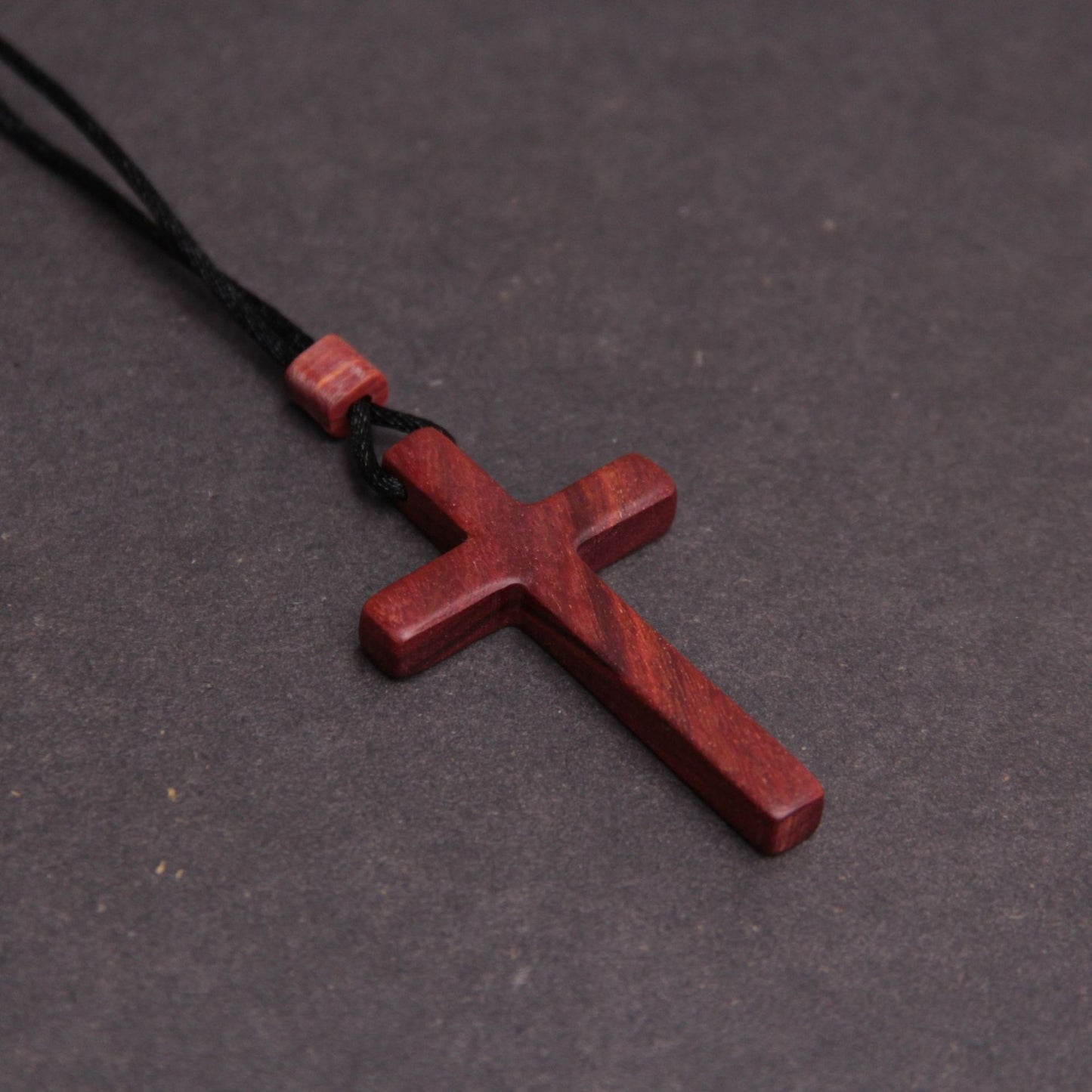 Red Sandalwood Cross Pendant Necklace