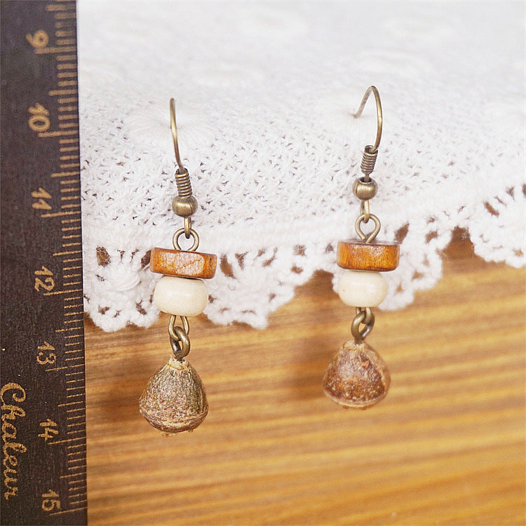 Original Retro Forest Dried Fruit Niche Earrings