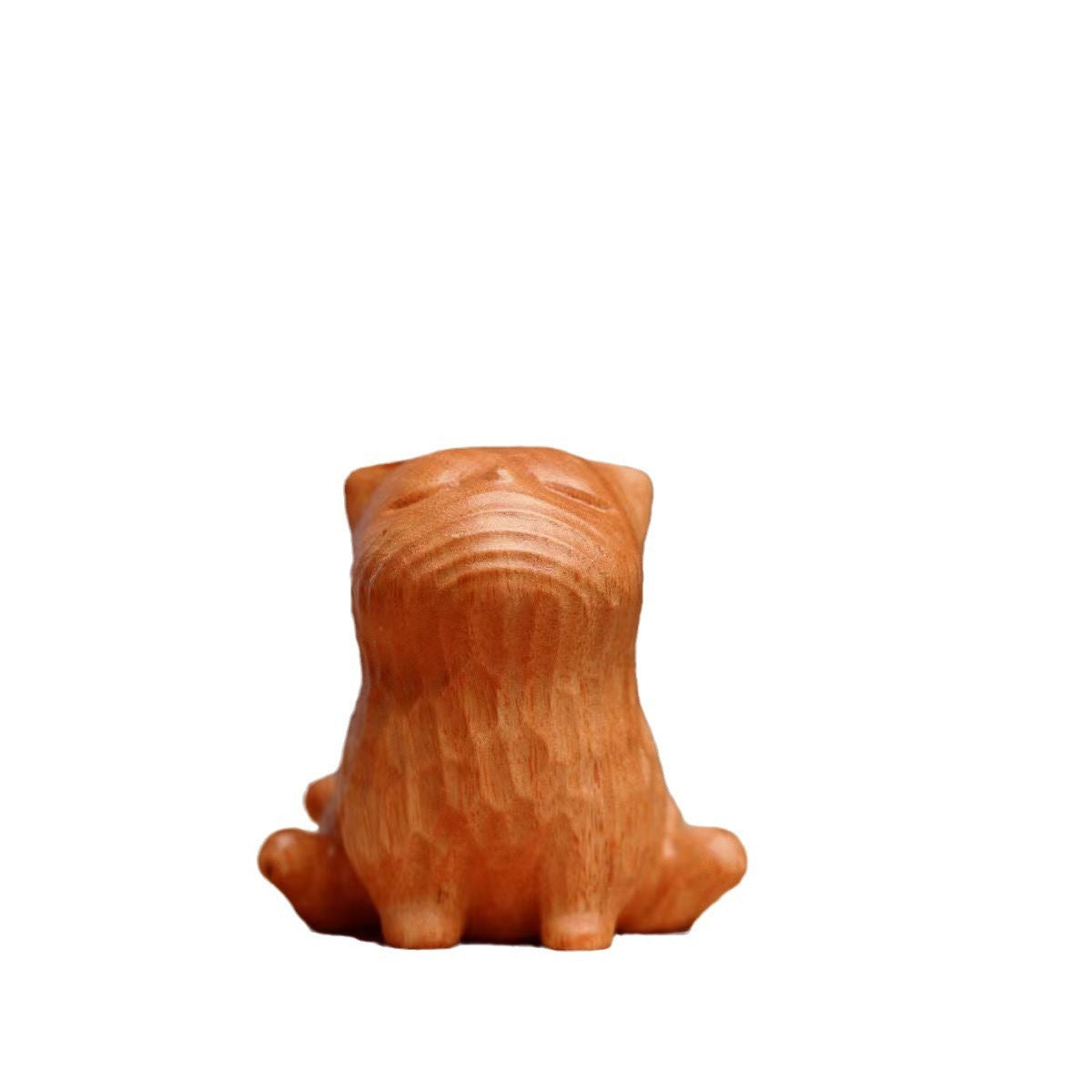 Solid Wood Carving Cute Cat Ornaments