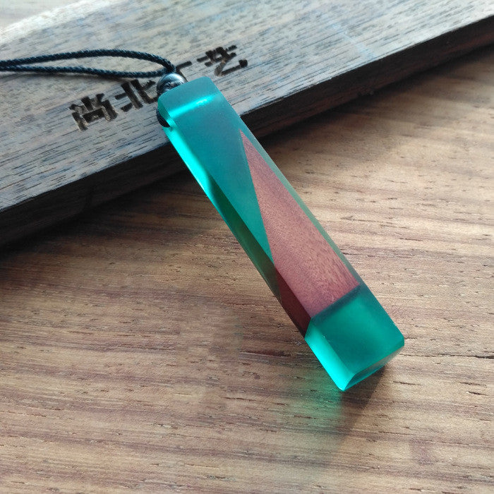 Solid Wood Pendant Sweater Chain