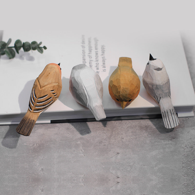 Solid Wood Bird Ornament Birthday