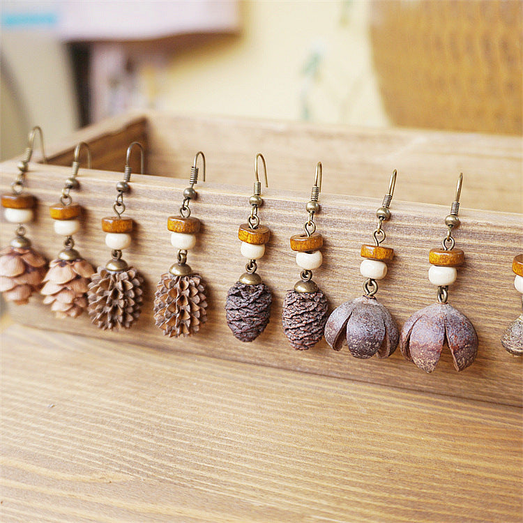 Original Retro Forest Dried Fruit Niche Earrings