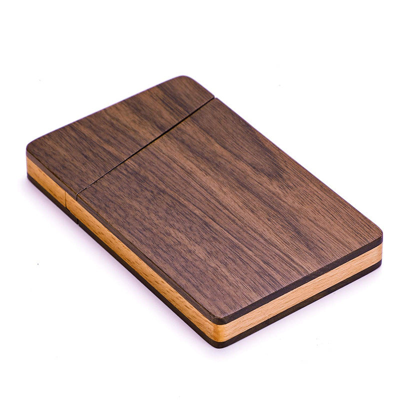 Black Walnut Solid Wood Business Card Holder