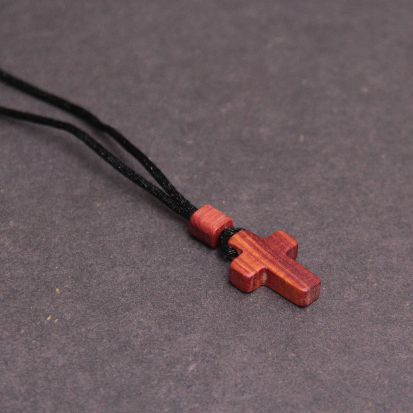 Red Sandalwood Cross Pendant Necklace