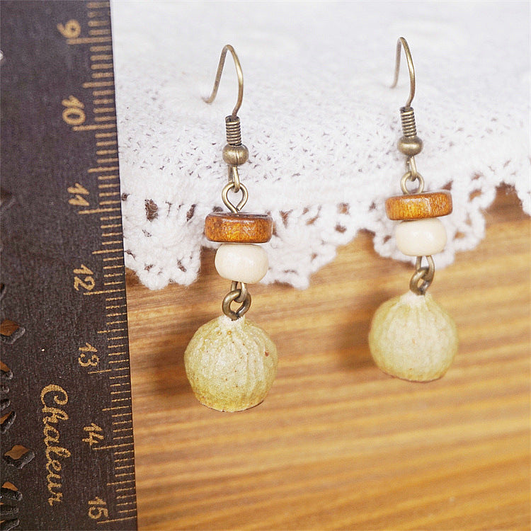Original Retro Forest Dried Fruit Niche Earrings