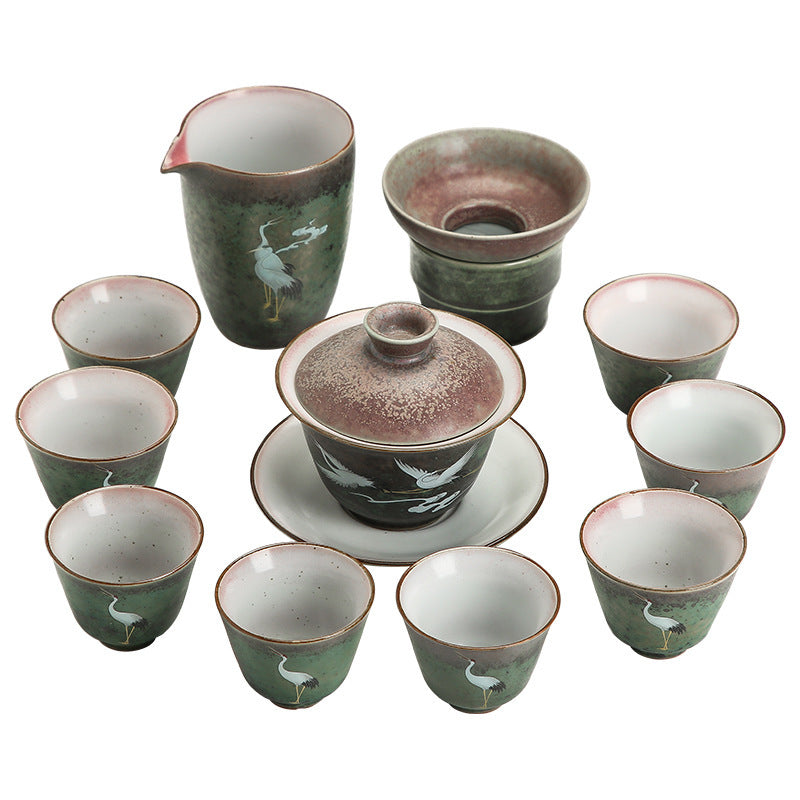 Chinese Crane Kung Fu Tea Set