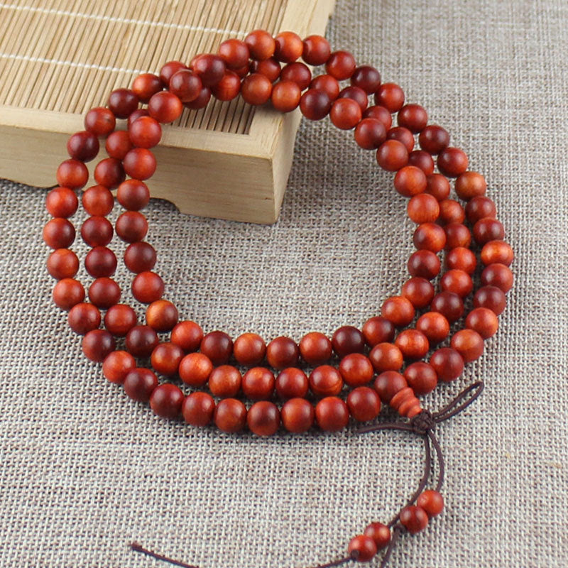 Natural Wood 108 Buddha Beads Necklace/Bracelet