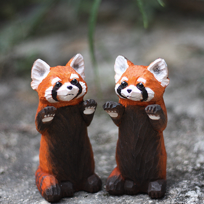 red panda sculpture