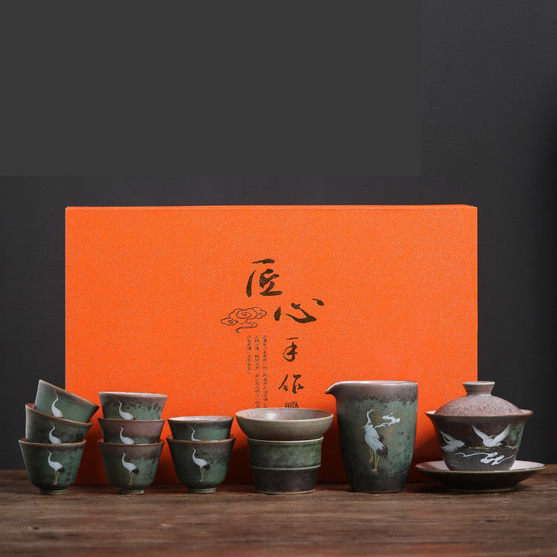 Chinese Crane Kung Fu Tea Set