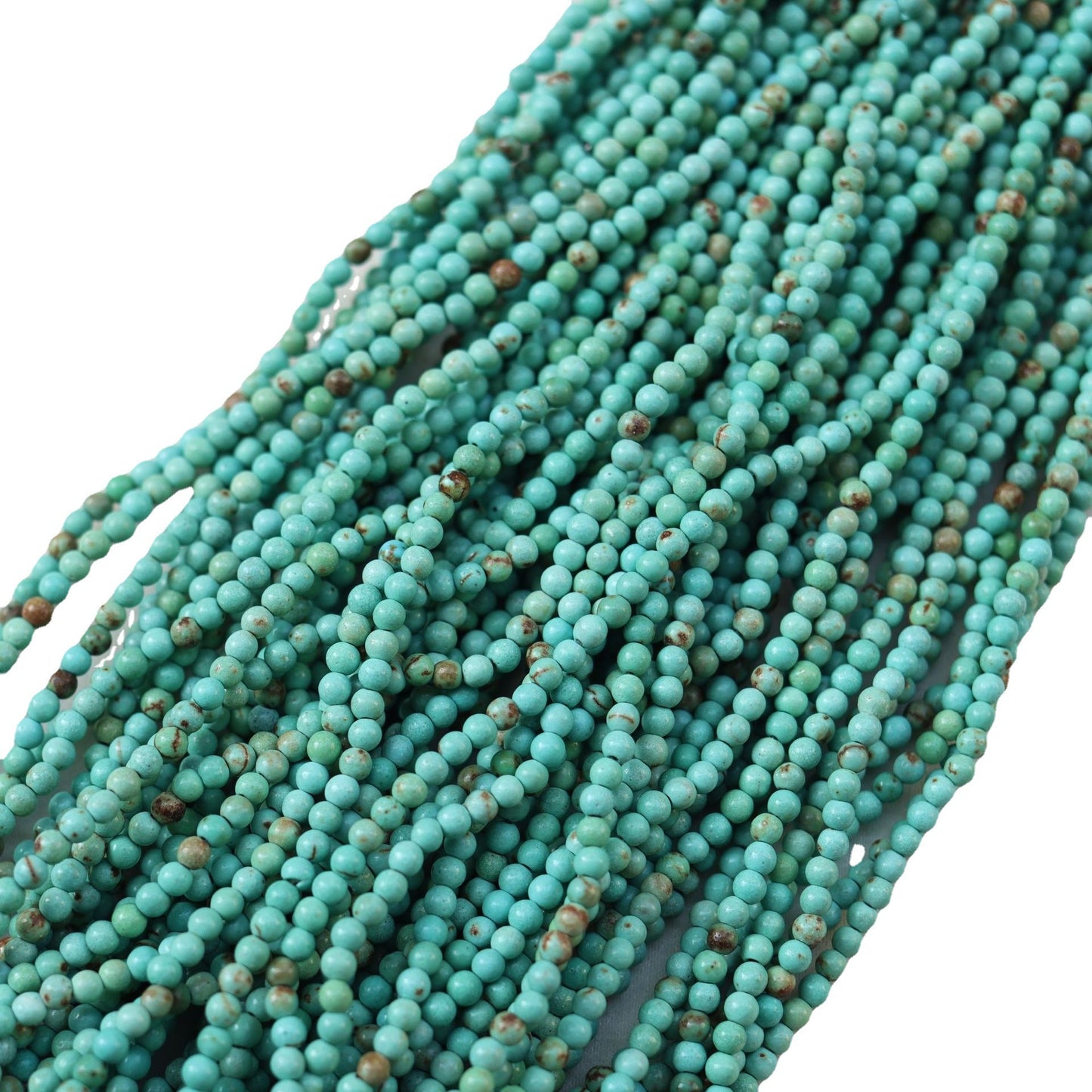 Natural Turquoise Round Beads Beaded Bracelet