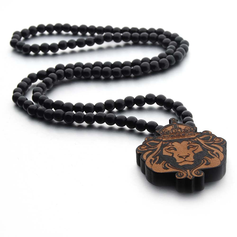 Lion King Wood Necklace