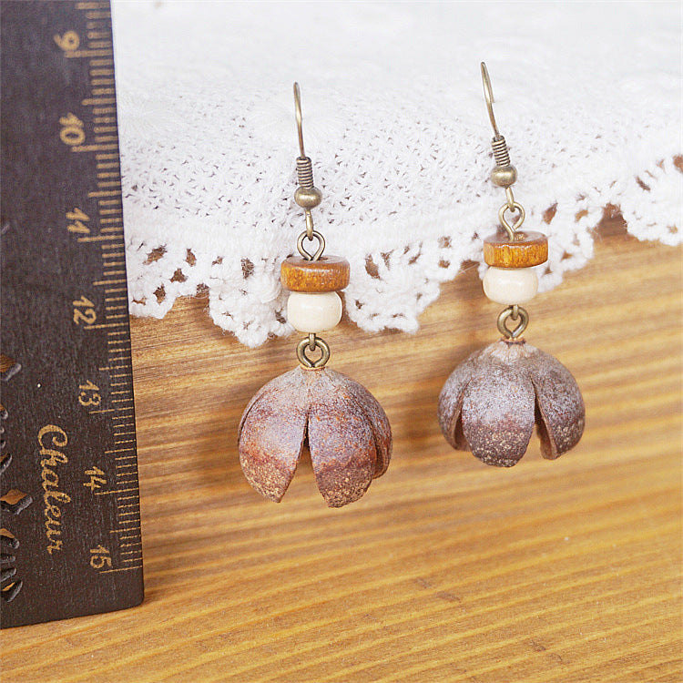Original Retro Forest Dried Fruit Niche Earrings