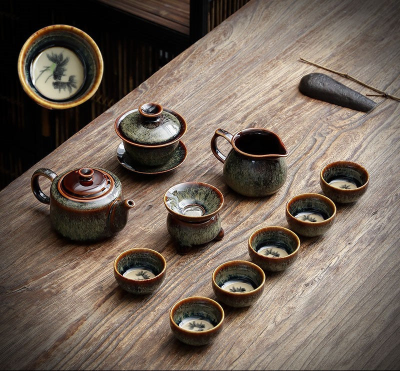 Jian Zhan Teapot Cup Set