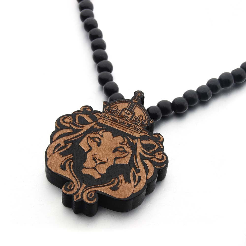 Lion King Wood Necklace