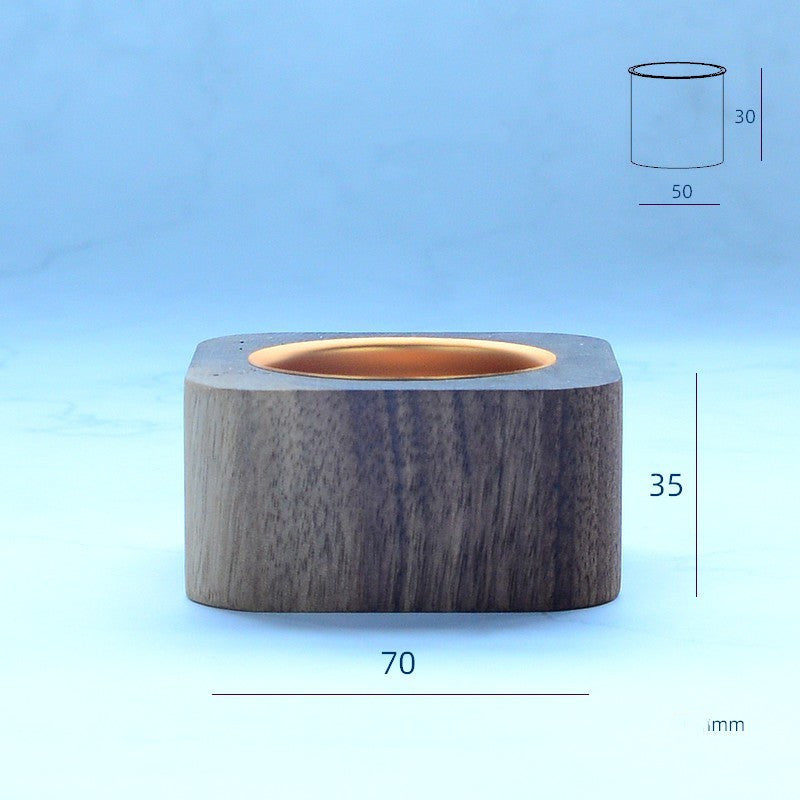 slim Small Solid Wood Flower Pot