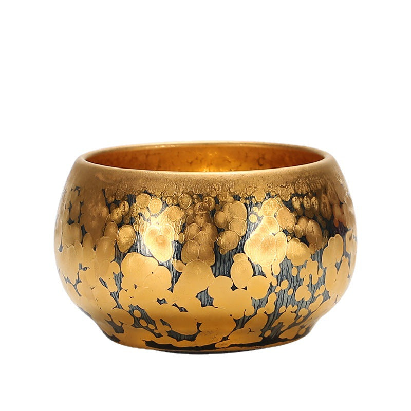 Cast Iron Gold Tianmu Tea Cup Ceramic
