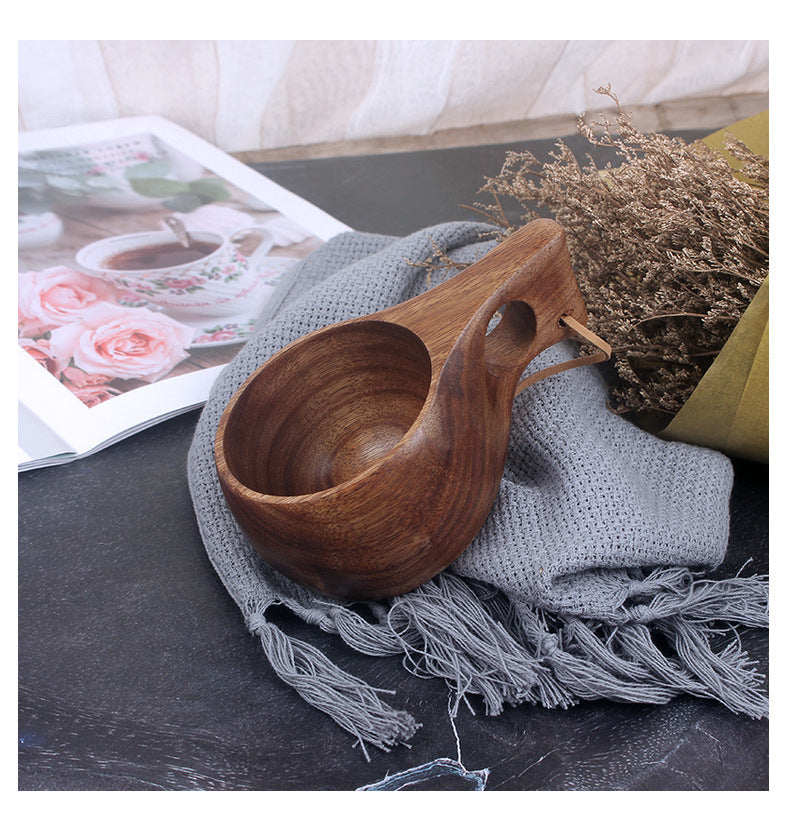 Acacia Mangium Finland Wooden Carved Water Cup