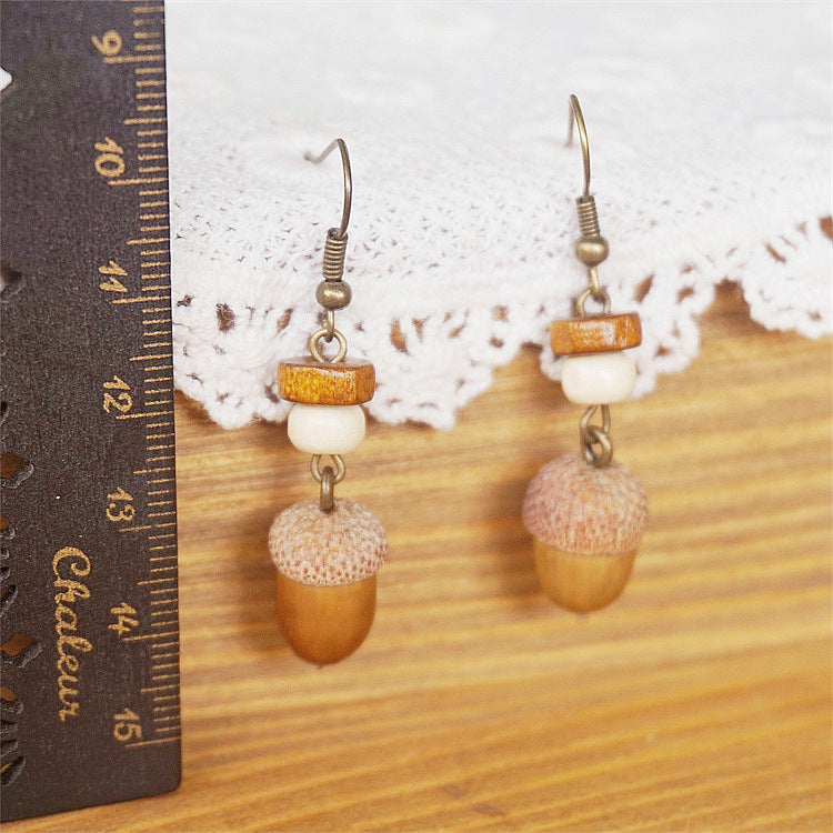 Original Retro Forest Dried Fruit Niche Earrings