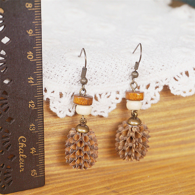 Original Retro Forest Dried Fruit Niche Earrings