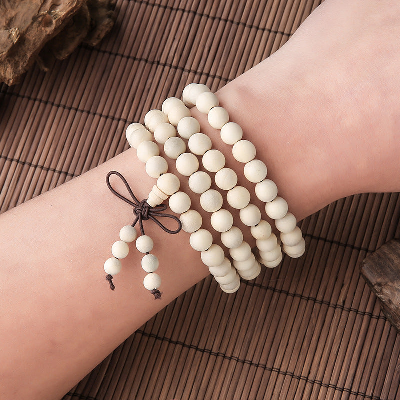 white 108 Buddha Beads Bracelet